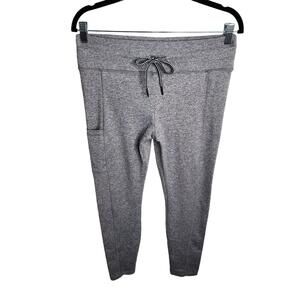 Celestial Bodiez Scrunch Butt Drawstring Leggings Womens XL Heathered Light Gray
